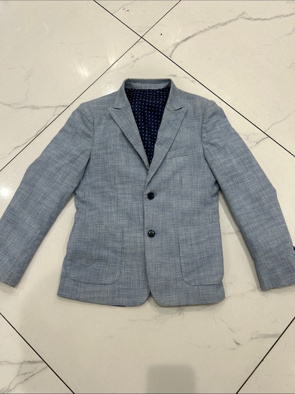 Light Blue Men's Blazer - Classic Two-Button Tailored Jacket